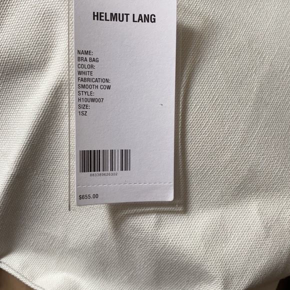 Helmut Lang Shayne Oliver White Leather Bra Bag - Picture 11 of 13